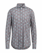 Fedeli Mens Shirt Slate in Blue