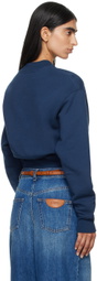 Chloé Navy Mock Neck Sweatshirt