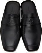 Balenciaga Black City Sabot Loafers