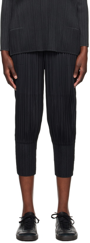 Photo: Pleats Please Issey Miyake Black Thicker Bottoms 2 Trousers