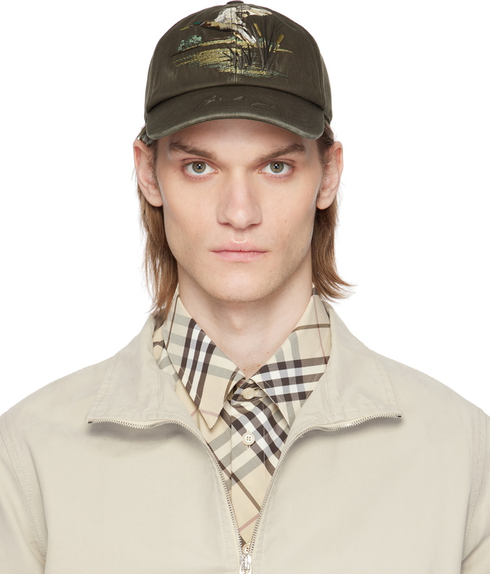 Photo: Burberry Brown Duck Gabardine Baseball Cap