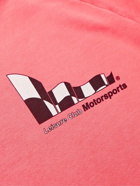 Pasadena Leisure Club - Motorsports Printed Cotton-Jersey Sweatshirt - Pink