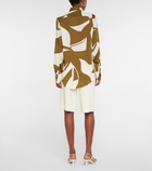 Victoria Beckham - Printed crêpe shirt