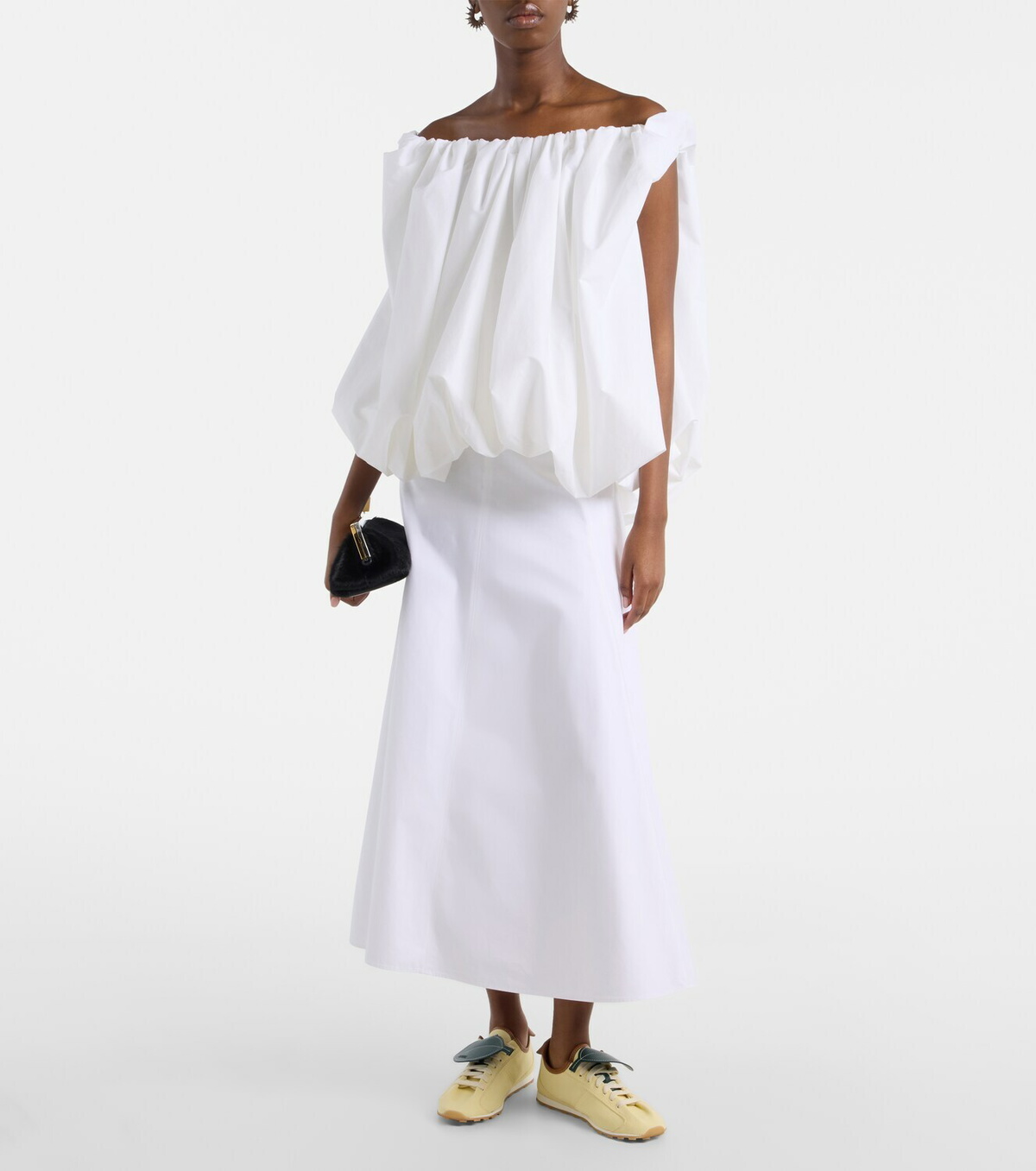 Jacquemus Tennis leather-trimmed canvas sneakers