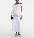 Jacquemus Tennis leather-trimmed canvas sneakers