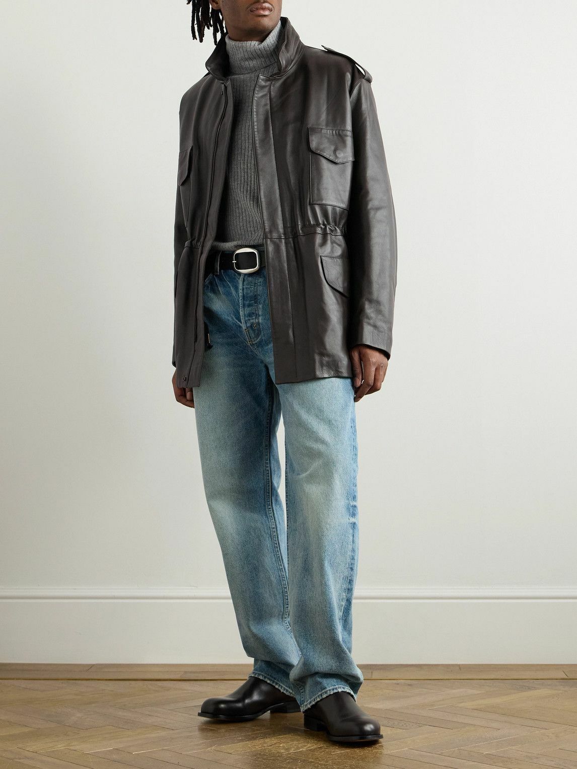 Nili Lotan - Liri Leather Jacket - Brown