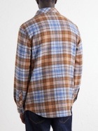 God's True Cashmere - Nomad Checked Cashmere Shirt - Blue