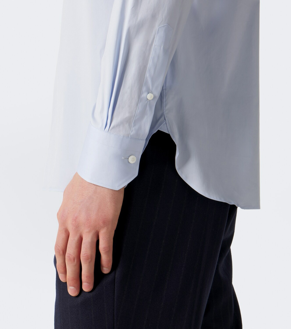 Zegna Cotton-blend poplin shirt