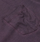 Massimo Alba - Panarea Slim-Fit Watercolour-Dyed Cotton-Jersey T-Shirt - Men - Purple