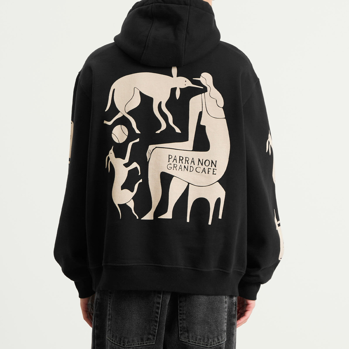 By Parra Men's Non Grand Café Hoodie in Black