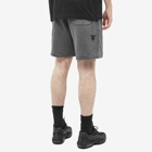 Men's AAPE Silicone Badge Garment Dye Sweat Shorts in Black