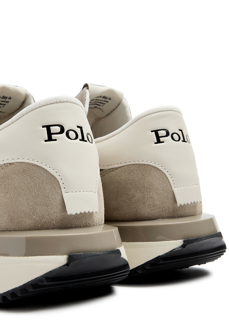 Polo Ralph Lauren Train 89 Panelled Nylon Sneakers Beige