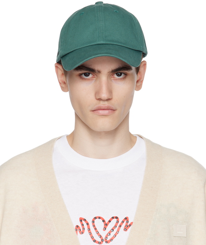 Photo: Acne Studios Green Embroidered Cap