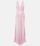 Versace Draped jersey gown