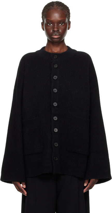 Photo: Birrot Black Round Cardigan