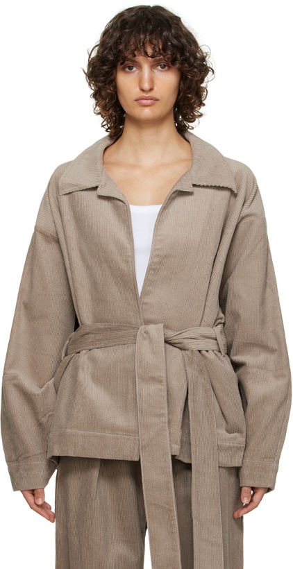 Photo: Deiji Studios Taupe 'The Cord House' Robe
