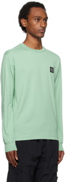 Stone Island Green Patch Long Sleeve T-Shirt