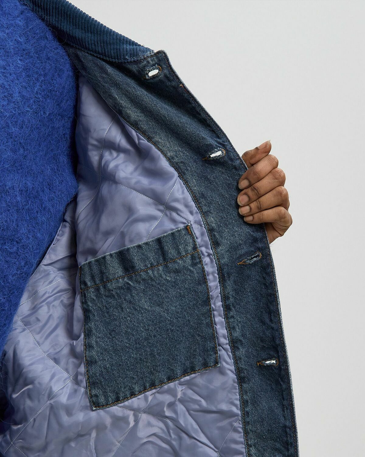 American Vintage JOYBIRD VEST Blue Womens Denim Jacket