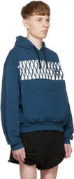 Stefan Cooke Blue Cotton Hoodie
