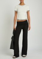 Tala Ultralite Active Logo Stretch-jersey T-shirt Ivory
