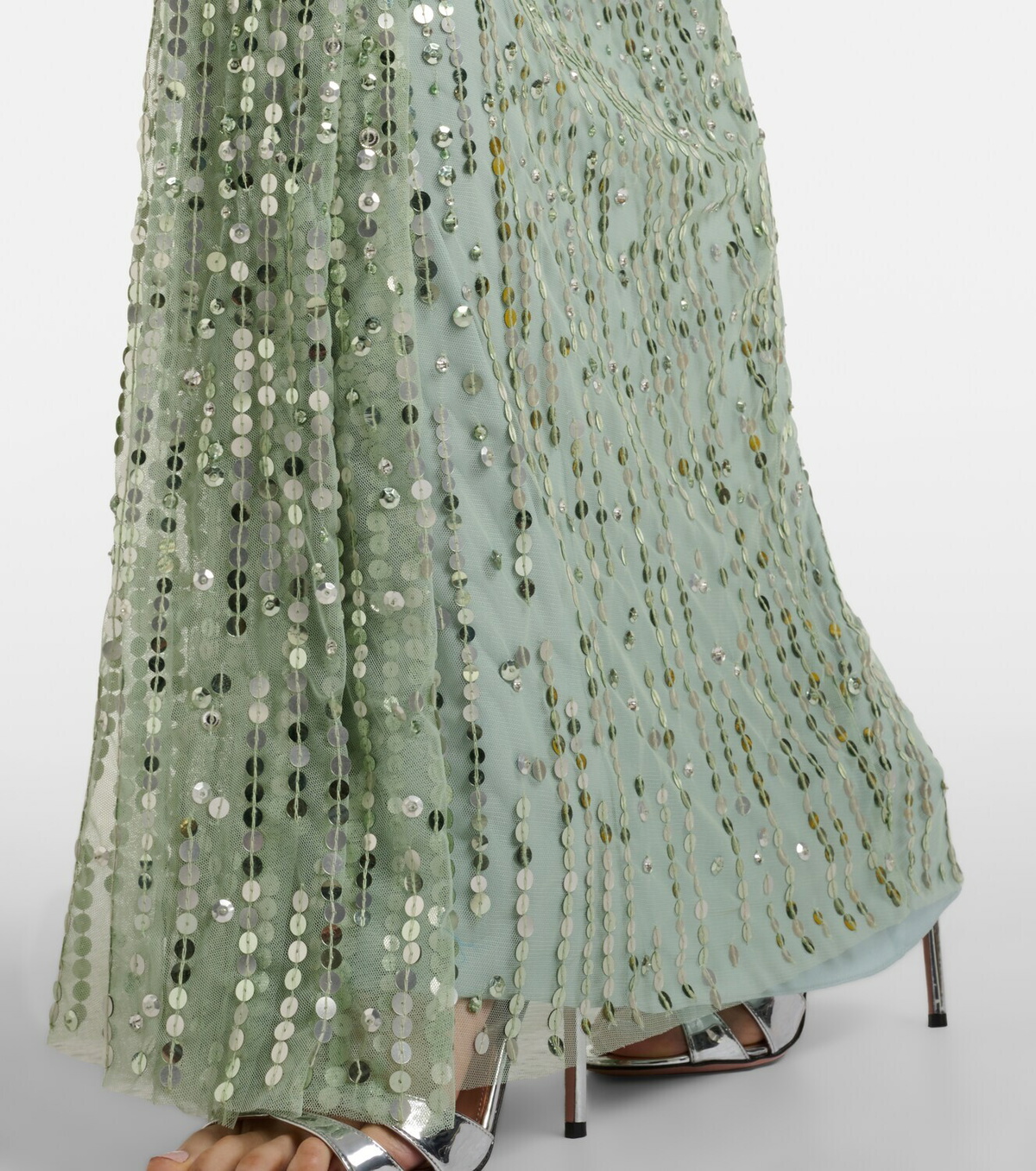 Jenny Packham Carrie caped embellished gown