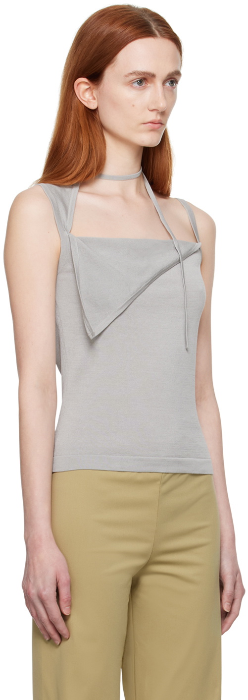 Maryam Nassir Zadeh SSENSE Exclusive Gray Ivo Tank Top Maryam