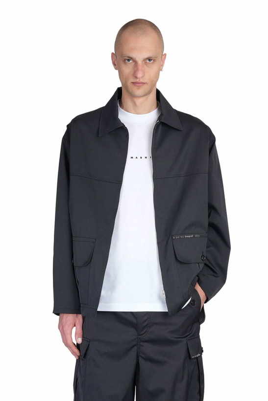 Photo: Marni Casual Jacket In Black Polyester