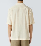 Sunspel Checked cotton bowling shirt