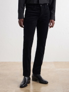 TOM FORD - Slim-Fit Cotton-Blend Corduroy Trousers - Black