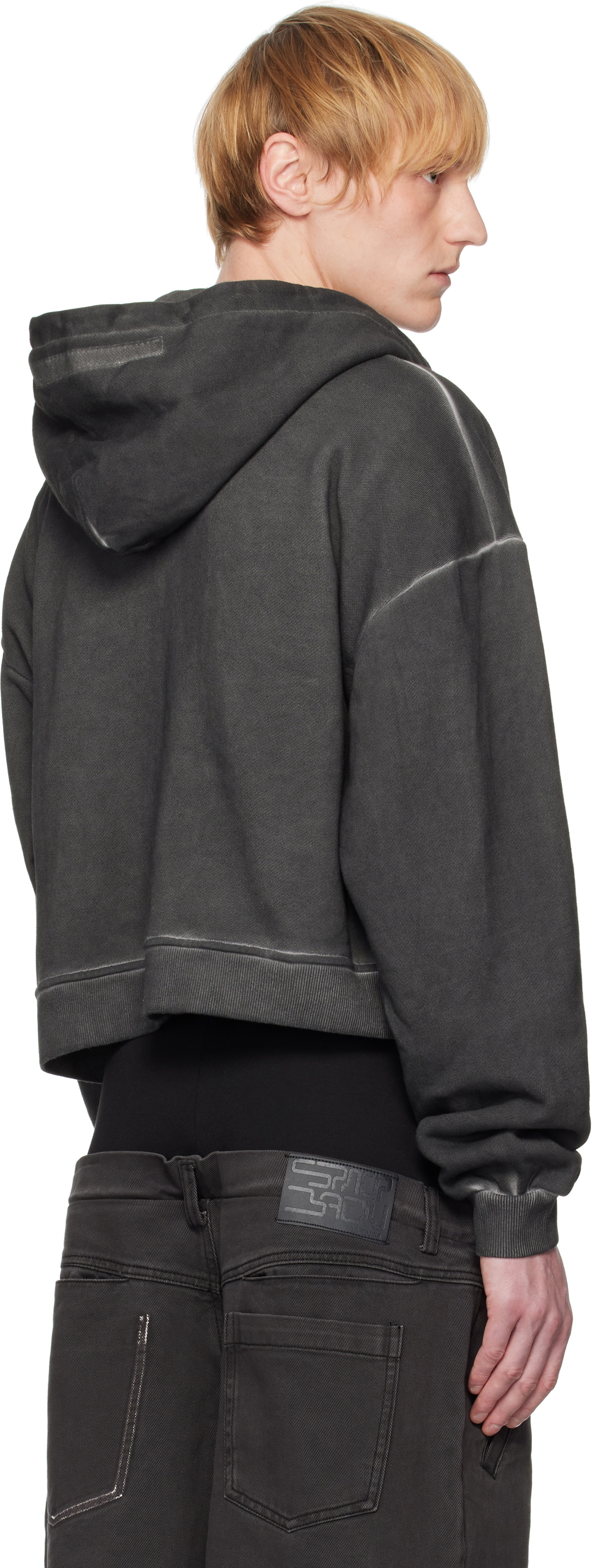 【関税込み】Spencer Badu ブラック Dyed ジップフーディ SPENCER BADU Black Dyed Zipped Hoodie Spencer Badu
