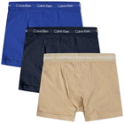 Calvin Klein Men's CK Underwear Trunk - 3 Pack in Shoreline/Clematis/Travertine