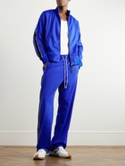 LOEWE - Logo-Embroidered Striped Tech-Jersey Track Pants - Blue