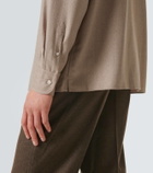 Berluti Herringbone wool shirt