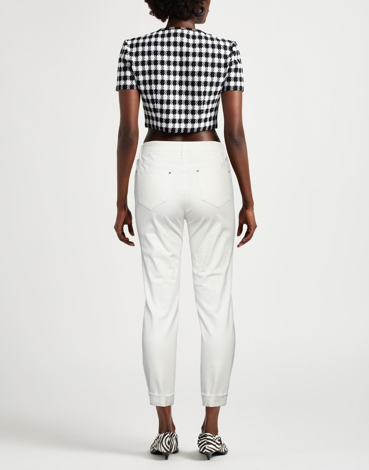 Peserico Womens Jeans in Off white