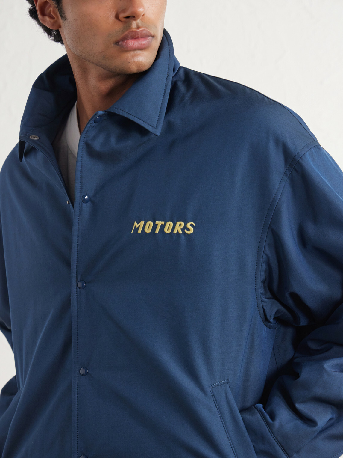 Visvim - Embroidered Wool and Silk-Blend-Gabardine Jacket - Blue