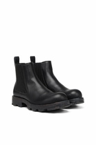 Diesel D-Hammer-Leather Chelsea boots with chunky sole - Boots Mens in Black