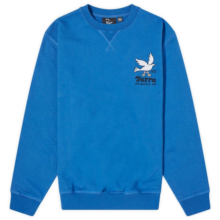 Photo: By Parra Men's Wheel Chested Bird Sweatshirt in Blue