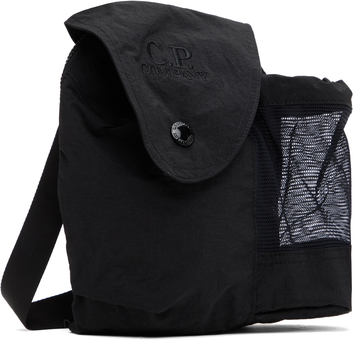 C.P. Company Black Plain Paper Touch Mini Bag