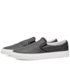 Diemme Men's Garda Slip-On Sneakers in Black Deer Nappa