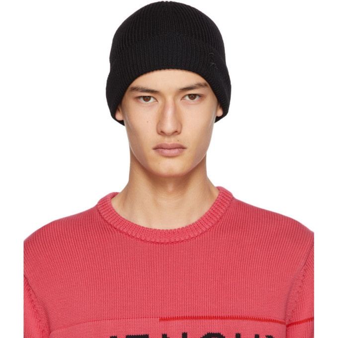 Photo: Givenchy Black Wool Embroidered Beanie