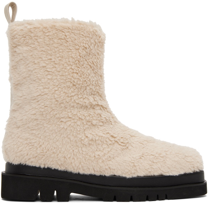 Photo: Recto Off-White Alex Faux-Shearling Boots