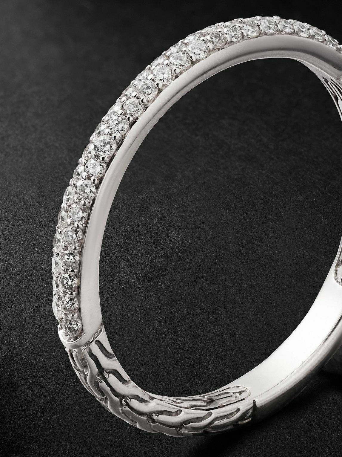 John Hardy - JH Essential Sterling Silver Diamond Ring - Silver