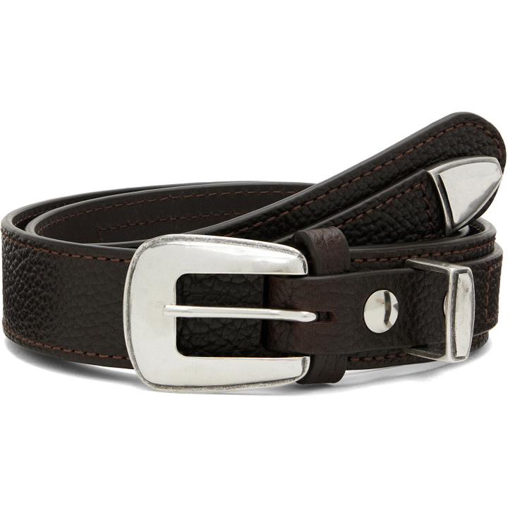 Photo: LEMAIRE Brown Minimal Western Belt