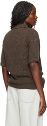 ERL Brown Wool Polo