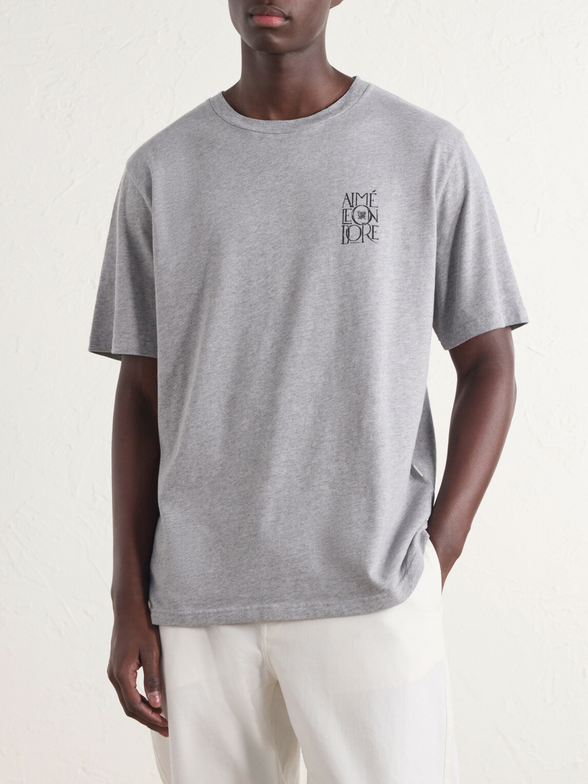 Aimé Leon Dore - Logo-Print Cotton-Jersey T-Shirt - Gray