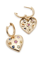 Roxanne First Kaleidoscope 14kt Gold Hoop Earrings - Multicoloured 1 - One Size