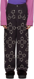 BLUEMARBLE Navy Rhinestone Jeans