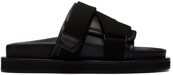 Photo: AMBUSH Black Leather Sandals