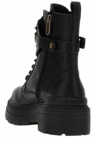Pinko Logo Plaque Combat Boots