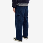 Dime Men's Relaxed Cord Cargo Pants in Navy